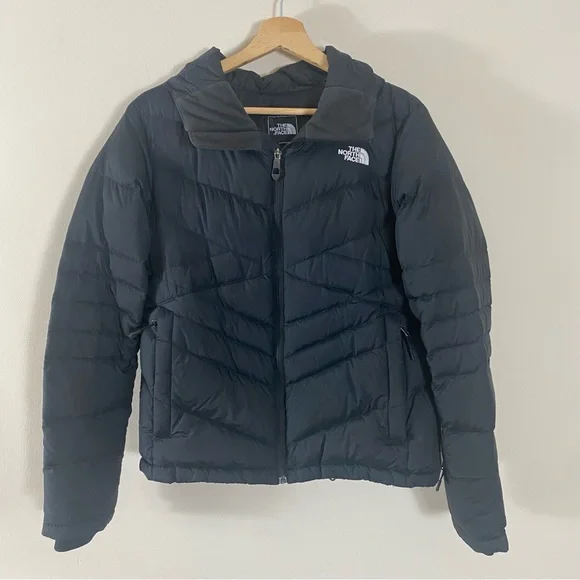 The North Face Down Filled Hooded Puffer Jacket Black - M - Picture 13 of 16
